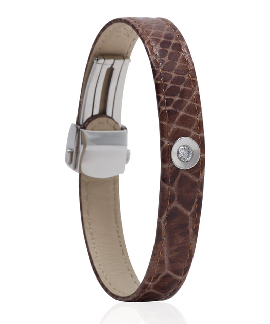 Brown Snake Masaor Diamond Bracelet 25 points